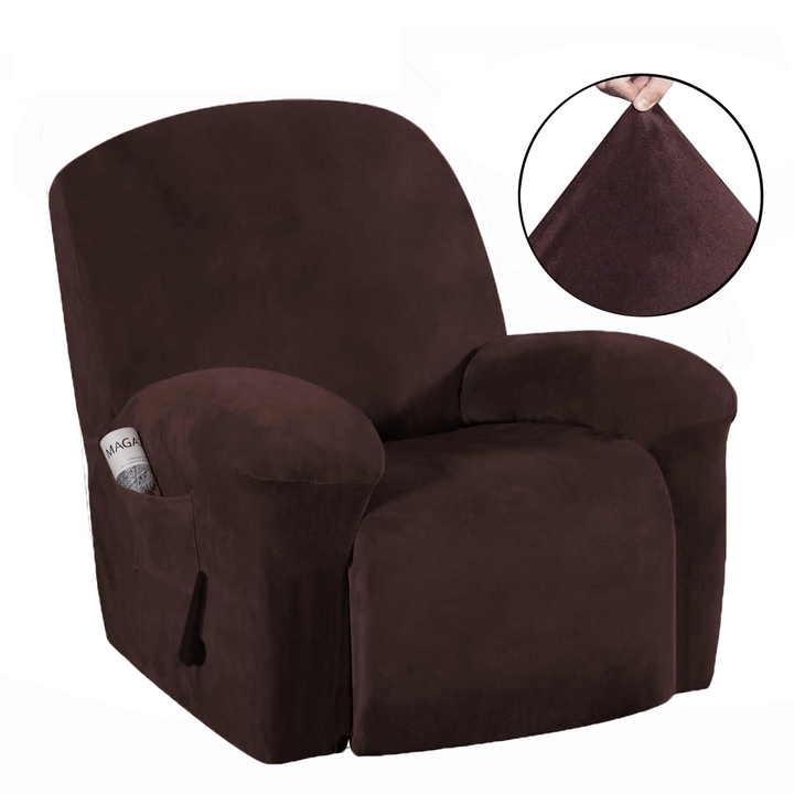 Recliner Cover Non Slip Stretch Suede Couch Armchair Chair Covers Protector