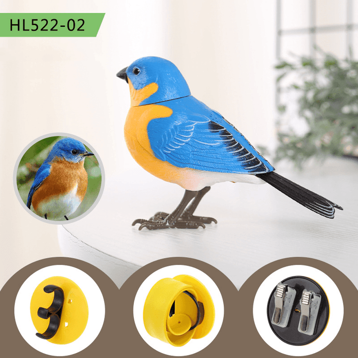 The Simulation Electric Singing Bird Toy Will Call and Move