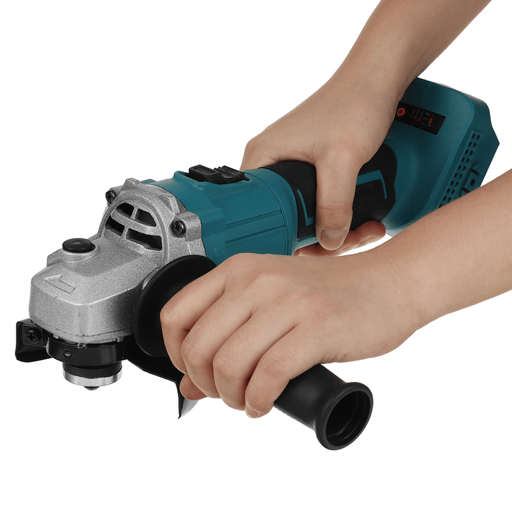 100/125Mm Brushless Cordless Angle Grinder Wood Metal Grinding Polishing Cutting Tool for Makita 18V Battery