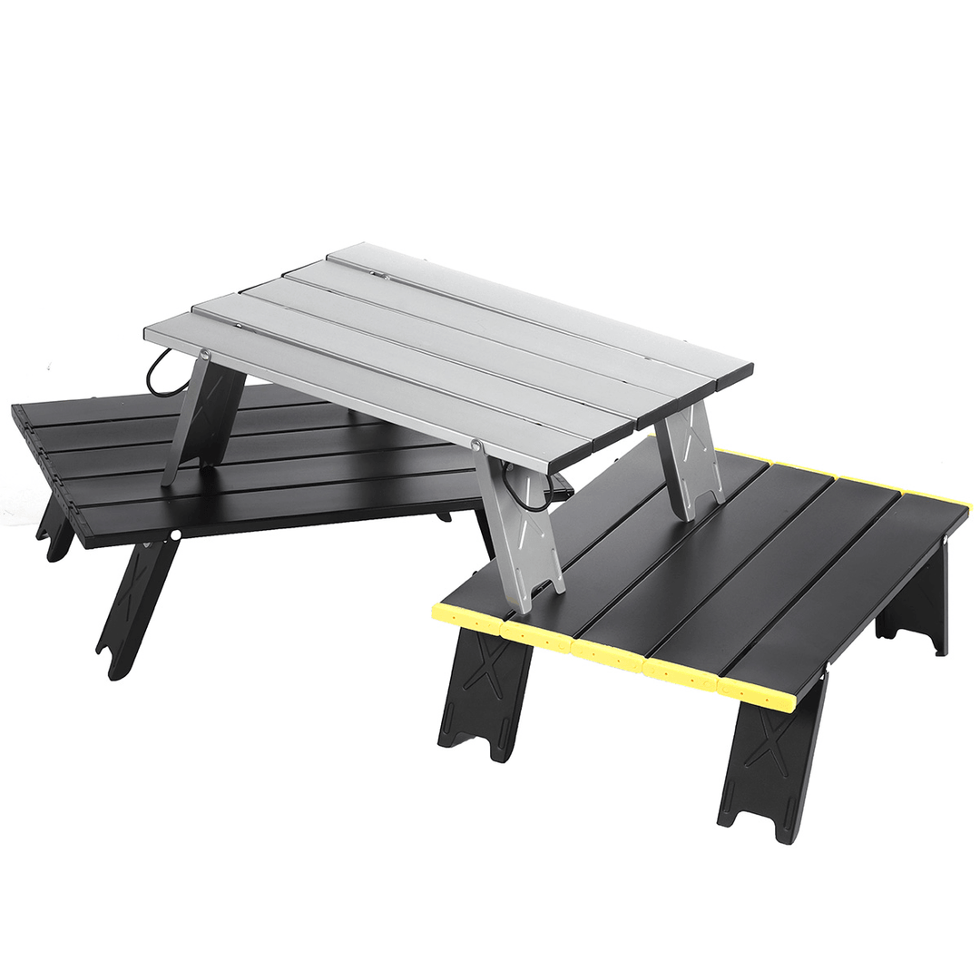 Ultralight Mini Outdoor Table Aluminum Alloy Folding Portable Picnic Desk for Wild Camping