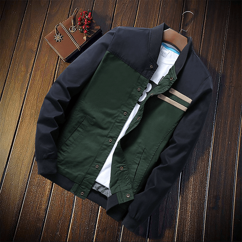 Mens Fashion Thick Cotton Turn down Collar Casual Jacket