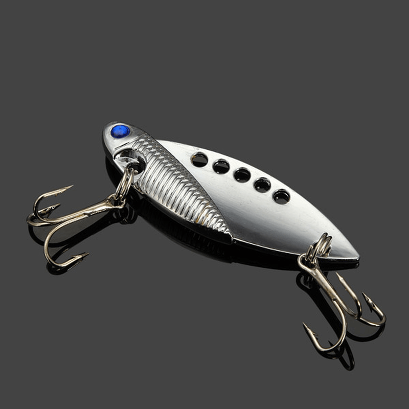 11G 5Cm VIB Swimbait Fish Lure Metal Hard Lure Bait with Fishing Hook - MRSLM