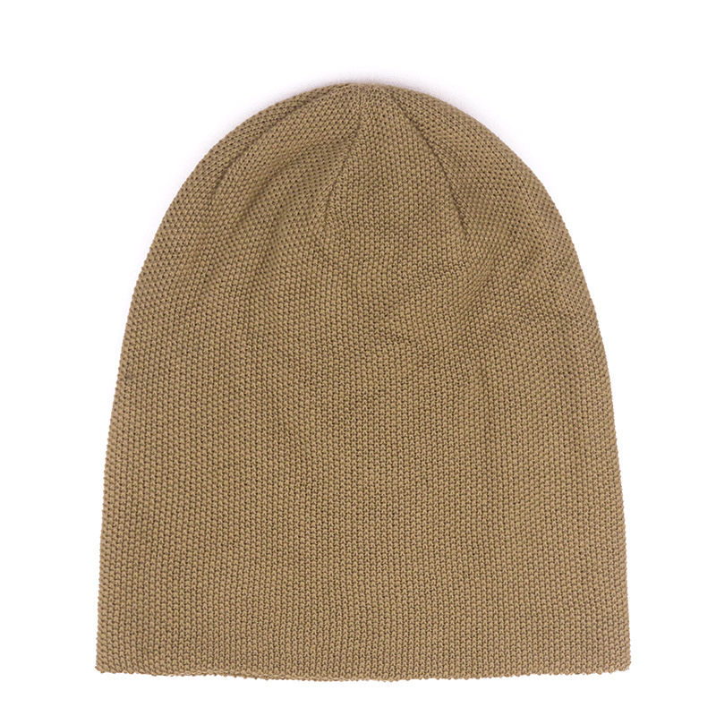 Men and Women All-Match Pure Color Broken Point Plain Acrylic Knitted Hat