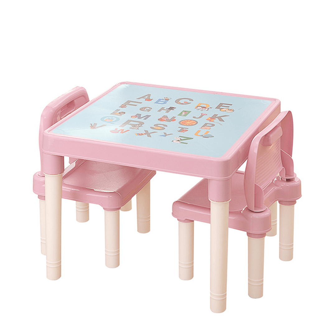 Children'S Table Chair Set Plastic Education Learning for Kids Toddlers Childs