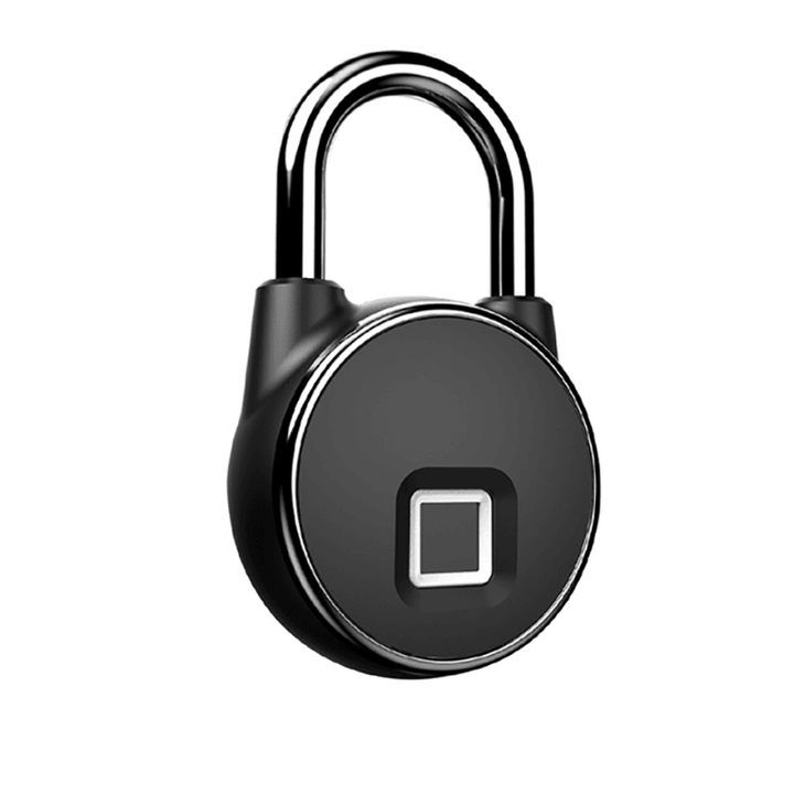 Tuya Fingerprint Padlock Bluetooth USB Rechargeable Lock Mobile APP Unlock Smart Padlock with Keyless Biometric Water Resistant Door Lock for Gym Sports Bike School Fence Storage