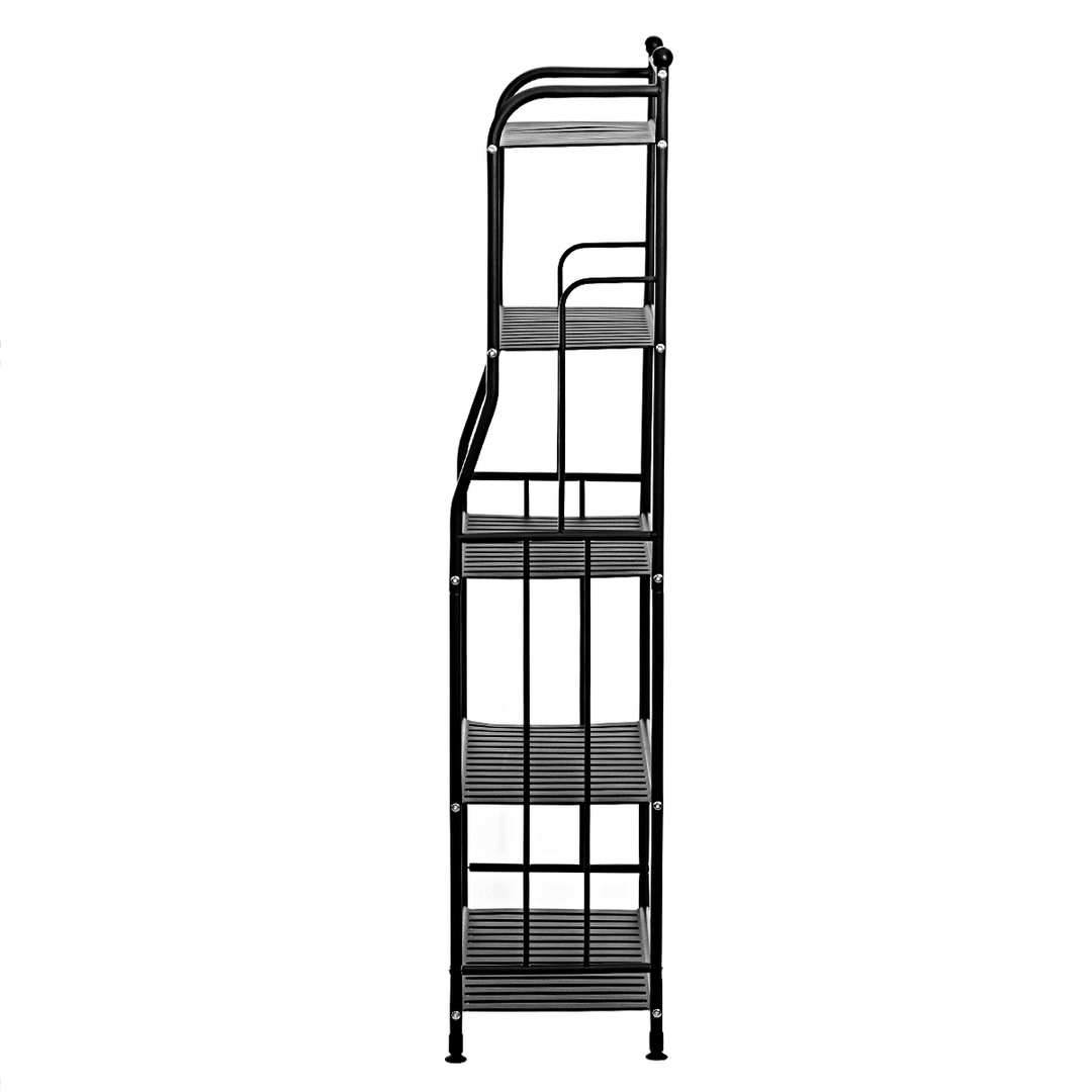 SUOERNUO Flower Shelf Wrought Iron Storage Indoor Multilayer Floor-Standing Space Saving