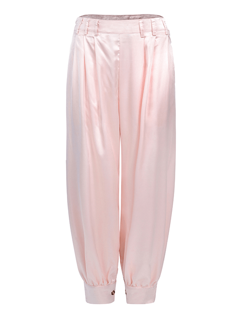 Women Elastic Waist Causal Loose Harem Pants