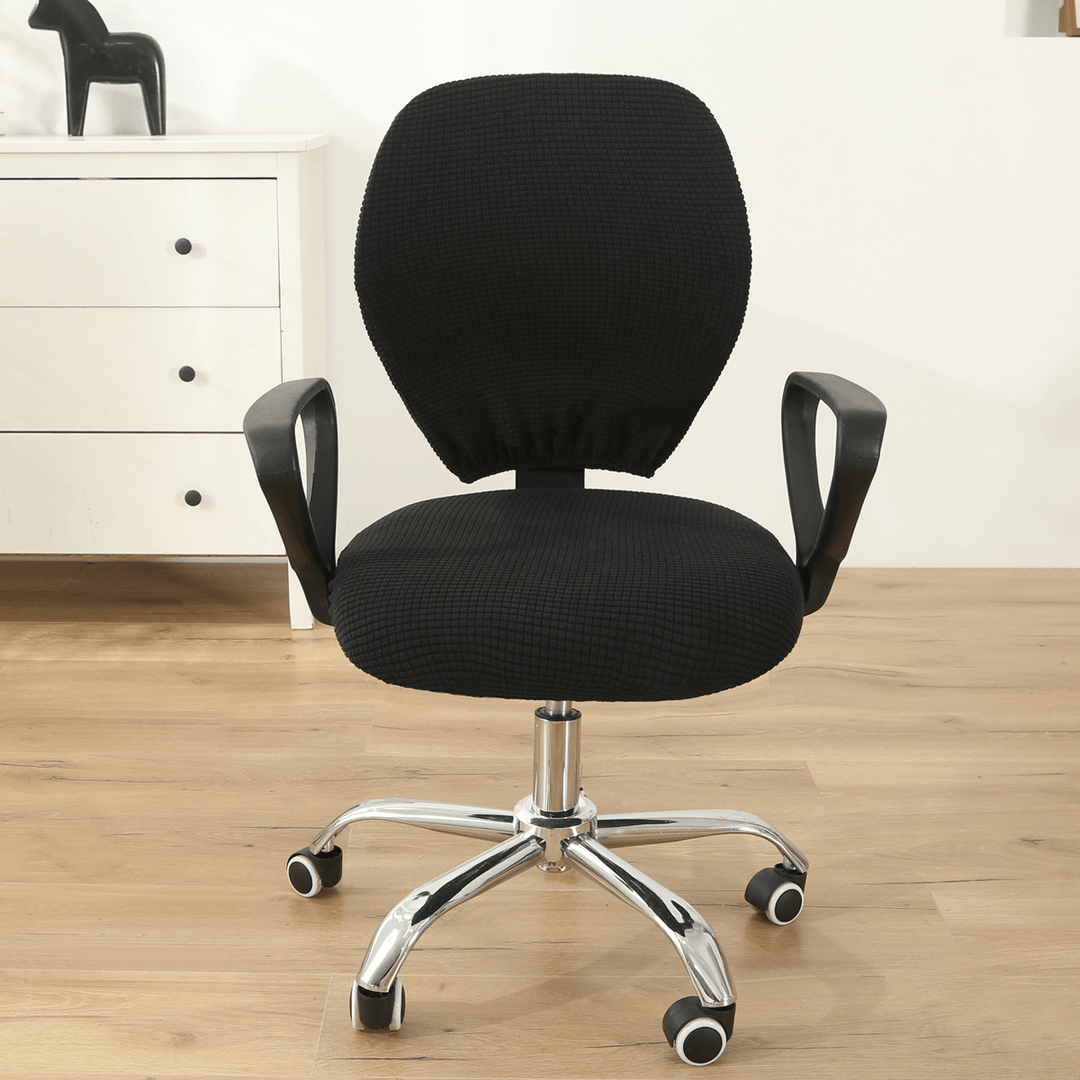 Multiple Colour Swivel Computer Stretch Chair Covers Armchair Back Seat Decor Office Rotating Set