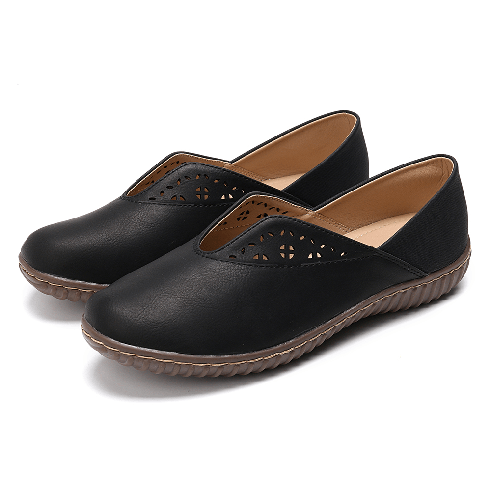 Women Stitcing Slip Resistant Casual Slip on Flats