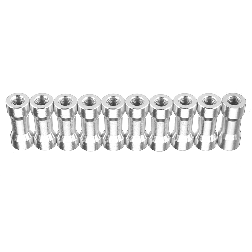 Suleve M3AS10 10Pcs M3 10Mm Aluminum Alloy Standoff Spacer round Column Multicolor Smooth Surface