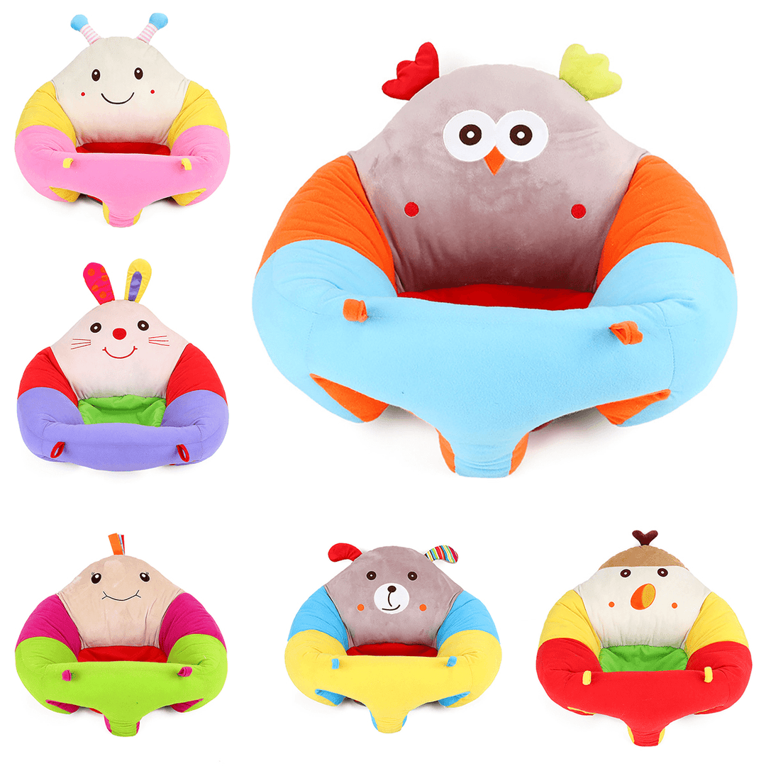 Infant Baby Sitting Chair Soft Cartoon Chair Pillow Cushion Sofa Plush Learning Chair Holder Plush Toys for Childrens