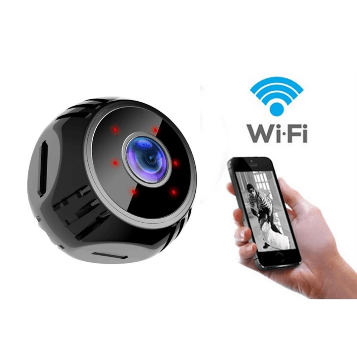 W8 1080P 360¬∞ WIFI USB Mini IP Camera Hotspot Connection Infra Night Vision Alarm Push 2 in 1 Wireless Small Recorder Surveillance Camera