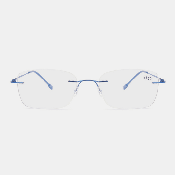 Unisex Dual-Use Frameless Multi-Focus Anti-Blue Light Intelligent Automatic Zoom Reading Glasses Presbyopic Glasses