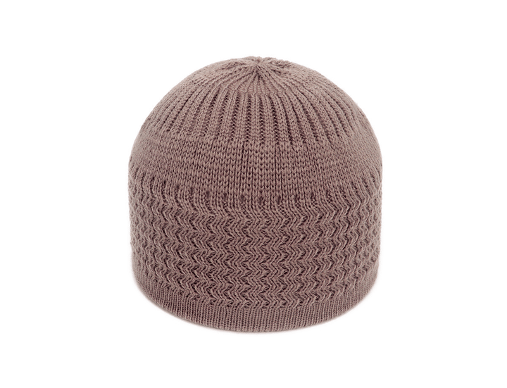 Autumn and Winter Hedging Knitted Wave Jacquard Neutral Dome Warm Woolen Toe Cap