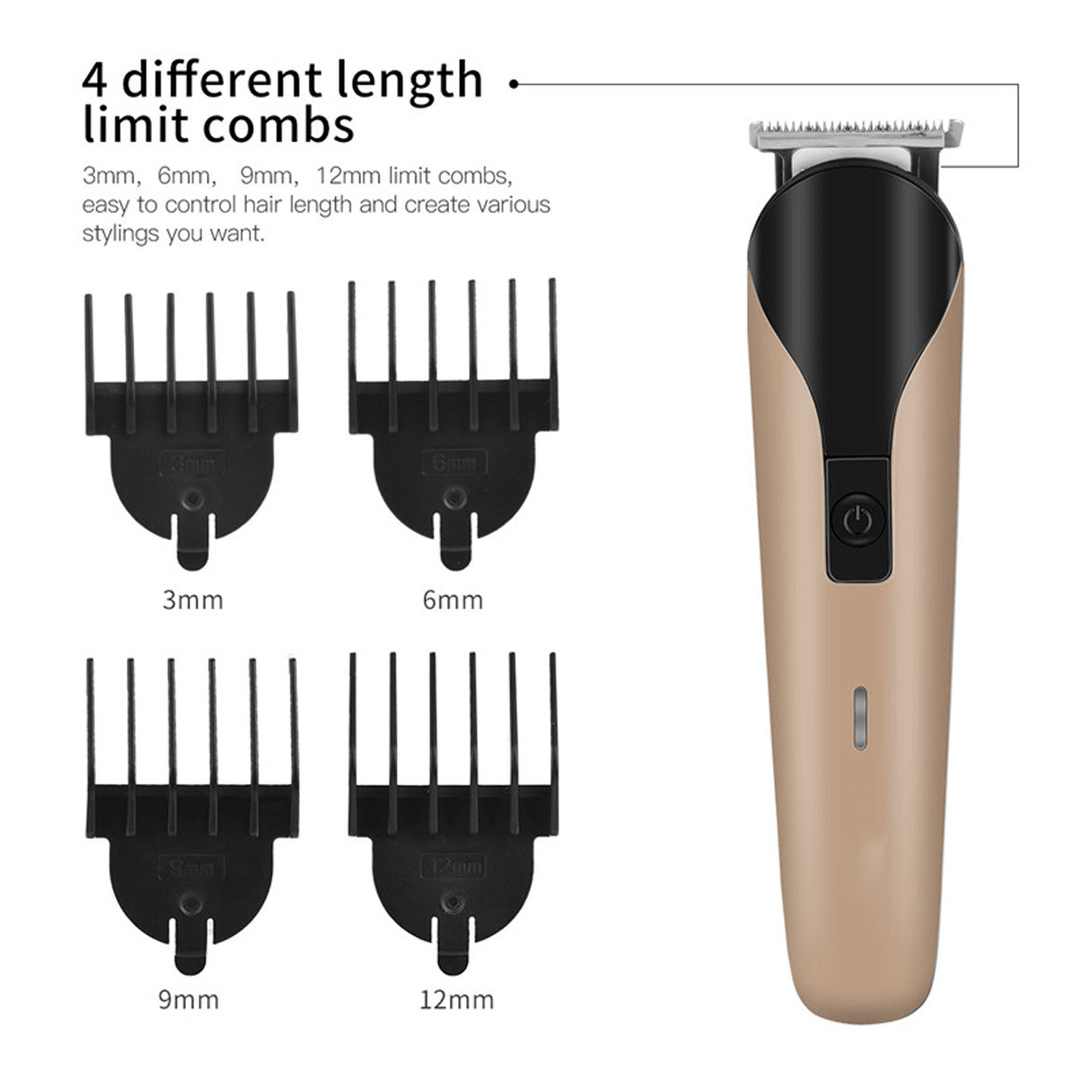 Portable 6 in 1 Multifunctional Hair Clipper Electric Cordless Mini Hair Trimmer Pro Hair Cutting Machine Beard Trimer - EU Plug