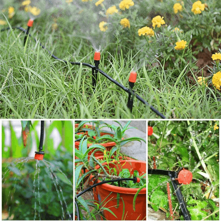 149Pcs DIY Micro Drip Irrigation System Garden Automatic Watering Kits with Adjustable Nozzles Courtyard Cooling Systerm