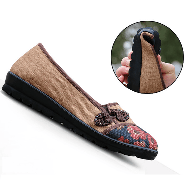 Women Leisure Chic Shoes Breathable Slip-On Loafers Sweat Absorption Flats