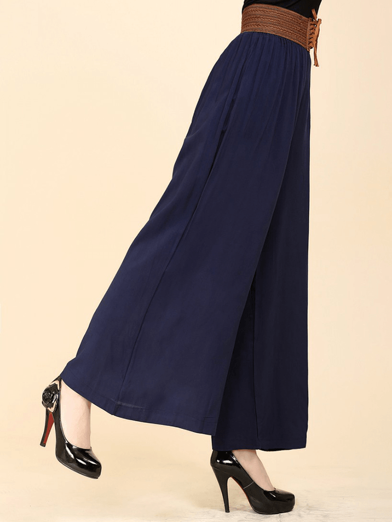 Drawstring High Waist Pants