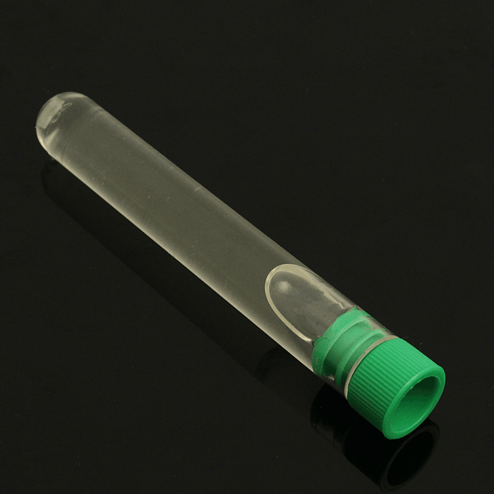 12X75Mm Plastic Clear Test Tubes Container with Push Cap Lid for Lab 5Ml