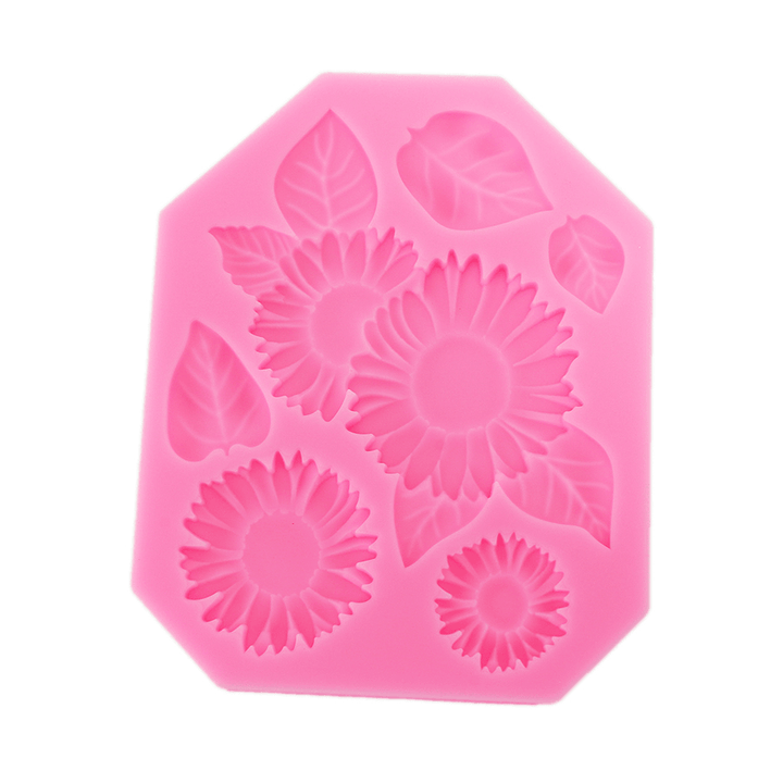 Food Grade Silicone Cake Mold DIY Chocalate Cookies Ice Tray Baking Tool Flowers and Leaves Shape