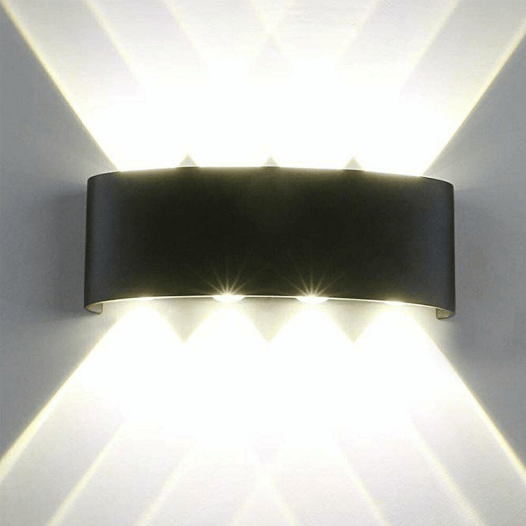 4/6/8W 6000K Wall Light IP65 Waterproof LED Sconce Lamp up down Outdoor Camping Light Patio Lawn Light