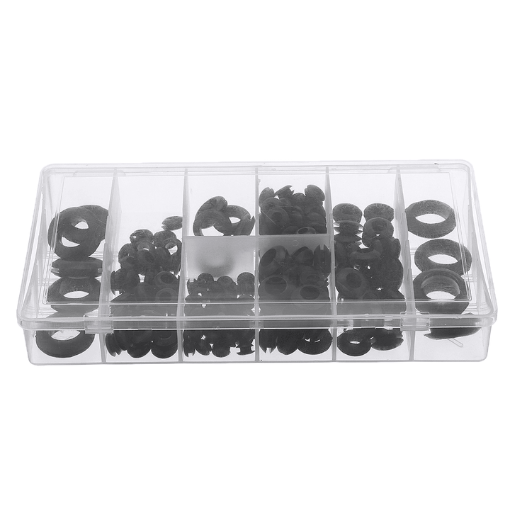 Suleve‚Ñ¢ MXRW5 180Pcs Rubber O Ring Washer Grommets Ring Anti-Slip Gasket Seal Assortment Set