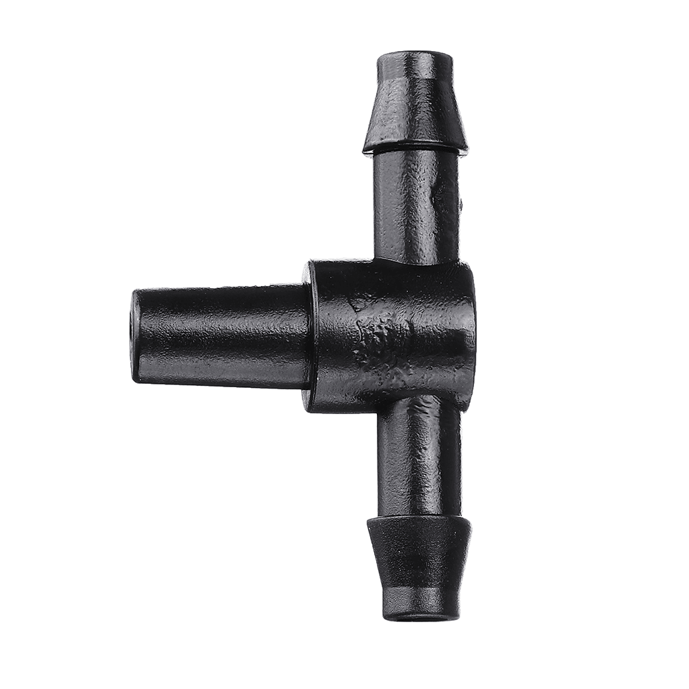 50Pcs Garden Hose Sprinkler Tee Connector Micro Drip Irrigation 4/7Mm Pipe Barbed Connector Watering System Pipe Barbed Connection Part