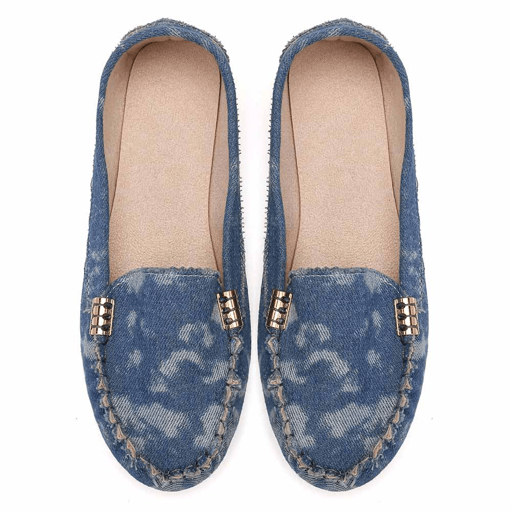 Women Stricing Non Slip Soft Sole Casual Slip on Loafers