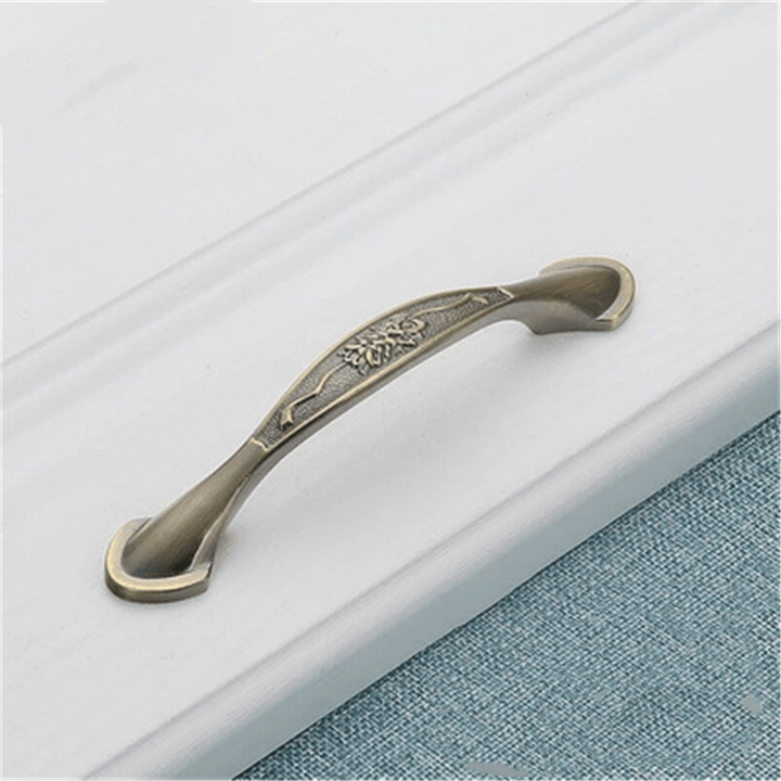 Cabinet Door Handle Amber Green Red Bronze American Simple Drawer Handle Surface Mounted Single Hole Furniture Solid Handle - MRSLM