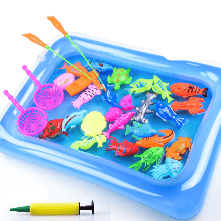 Magnetic Water Baby Fishing Toy Fish Sets