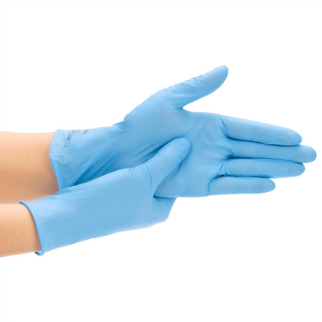 Ipree¬Æ 100 Pcs Nitrile Disposable Gloves Powder Free Rubber Latex Free Sterile Gloves for Picnic Food Hygiene House Cleaning