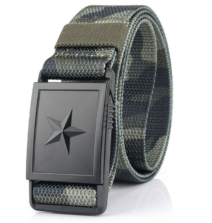 Men'S Canvas Belt with Magnetic Buckle Belt