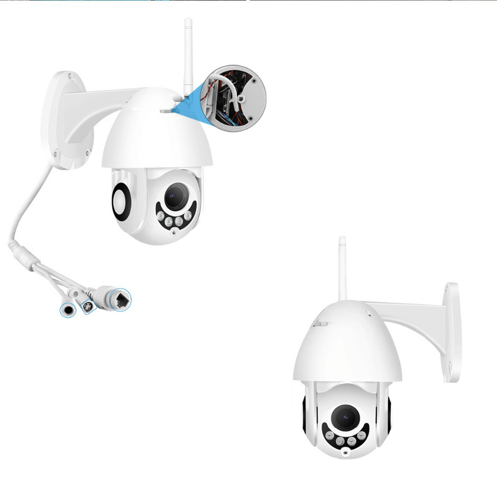 BESDER XMP200 1080P H.265 Speed Dome Outdoor Wifi Wireless Pan Tilt IP Camera 2 Way Audio SD Card IR Vision IP ONVIF Video Surveillance