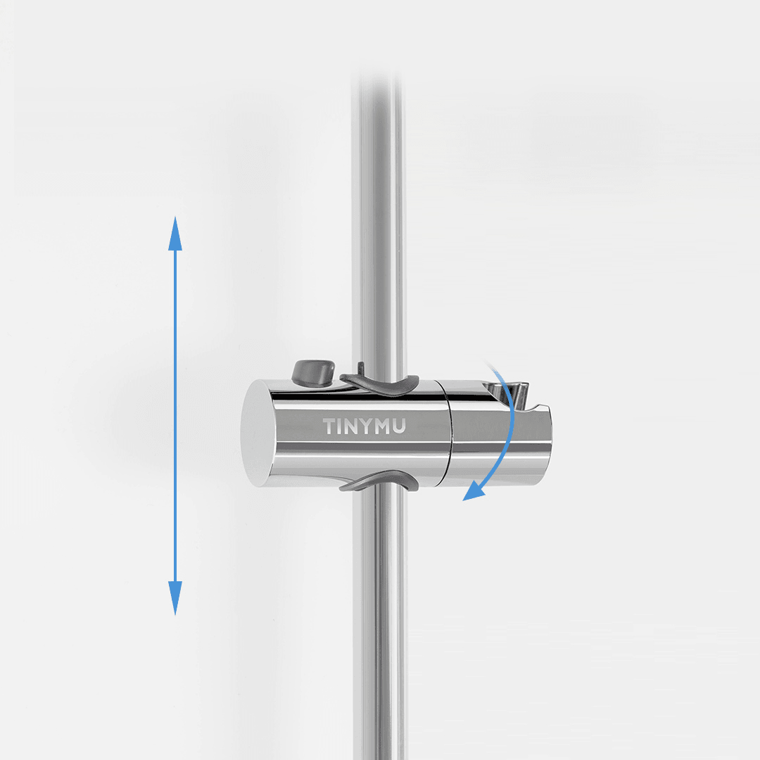 Tinymu Pressurized Shower Head Sets 110Mm Large Shower Panel 3 Shower Mode Stainless Steel Water Hose Faucet Lifting Rod Bathroom Shower Sets From