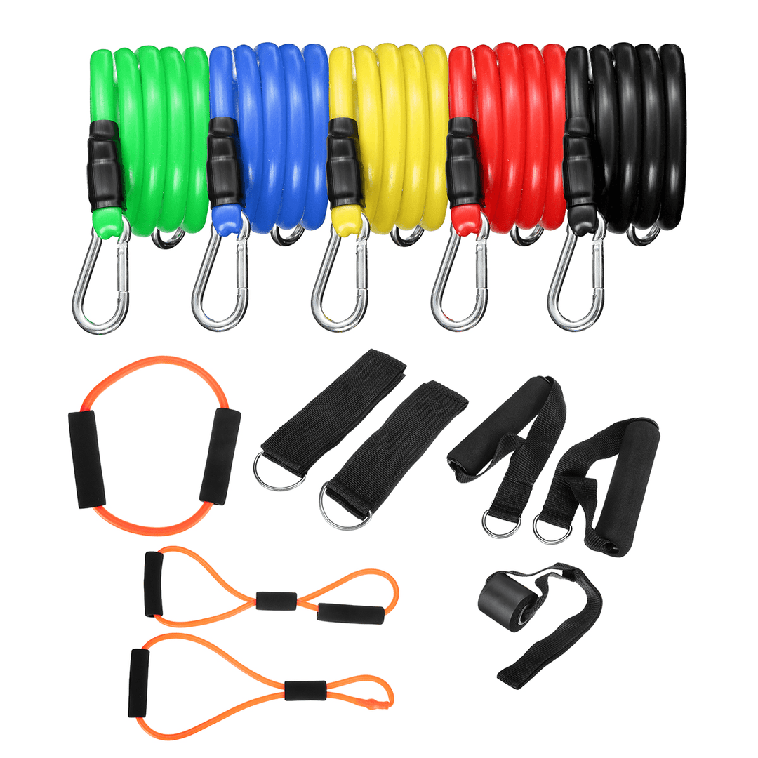 15Pcs Exercise Resistance Bands Set Fitness Latex Yoga Elastic Band Home Gym Training