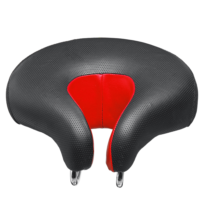 BIKIGHT Widen Bicycle Noseless Saddle Bike Bicycle Cycling Noseless Saddles Wide Large Soft PVC PU Pad Seat