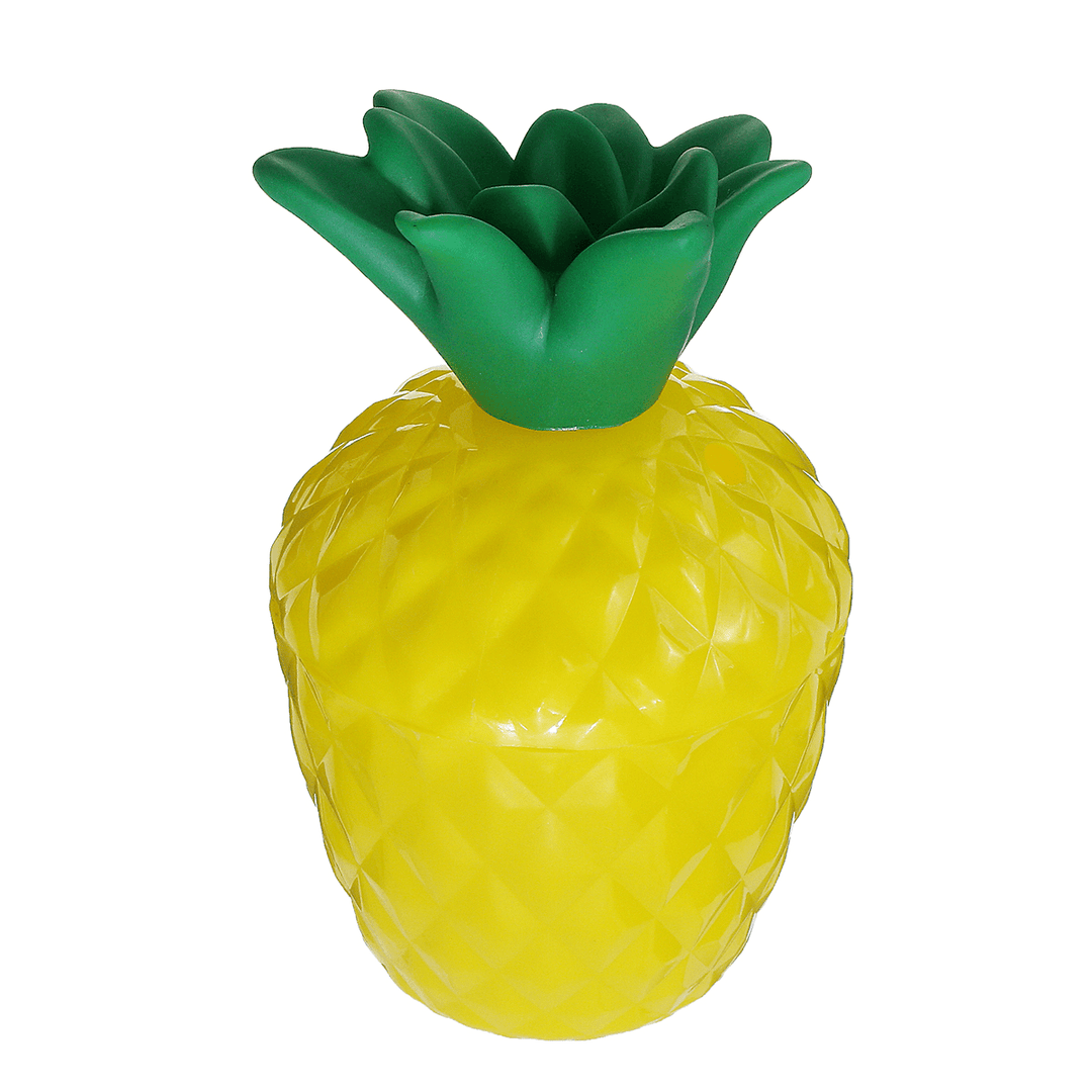 12Pcs Plastic Coconut Pineapple Cup W/ Straw Tropical Hawaiian Luau Hula Beach Pool Party Cup Decor