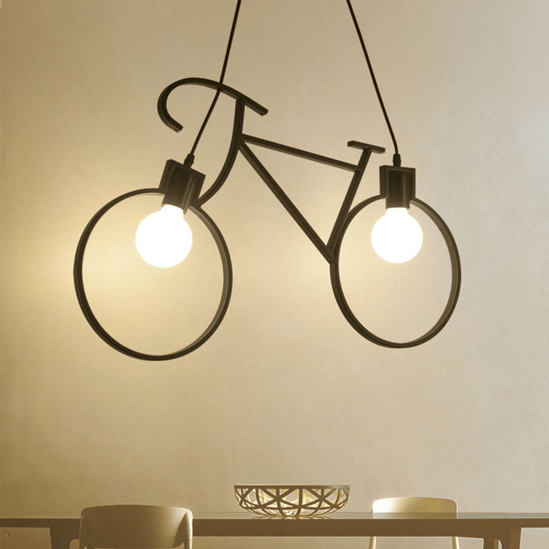 Modern Industrial Iron Bicycle Children Bedroom Decorations Chandelier Loft Ceiling Light - MRSLM