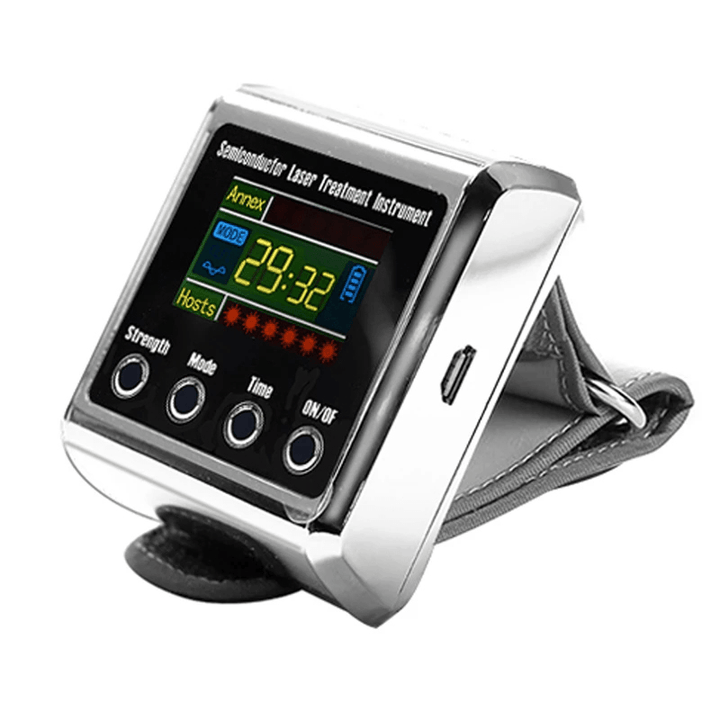 Laser Wrist Therapy Machine Low Frequency Diabetes Hypertension Cholesterol Treatment Diode LLLT Watch Laser Therapy Machine