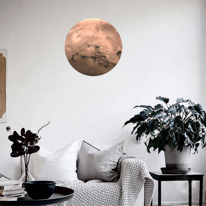 30Cm Large Moon Glow in the Dark Noctilucence Planet Celestial Stickers Luminous DIY Wall Sticker