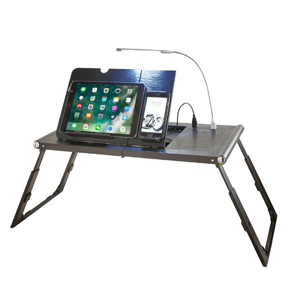 Portable Laptop Desk Smart Rechargeable Folding Bed Table Ergonomic Study Table for Home Office Hospital