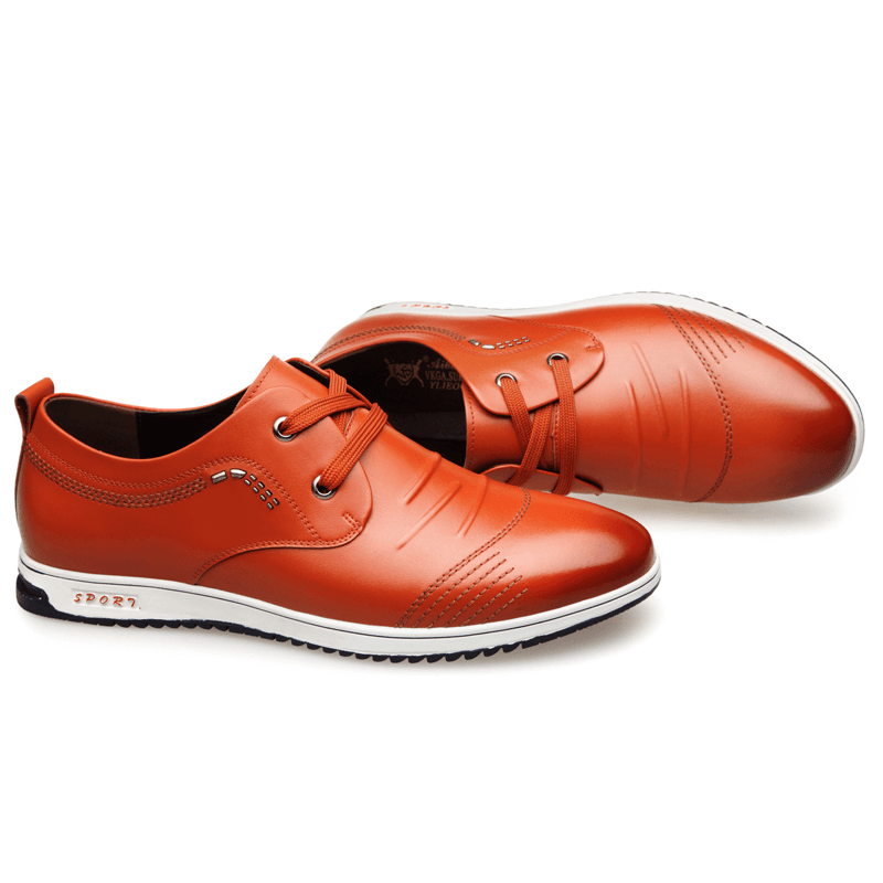 Men Non Slip Soft Casual Leather Shoes