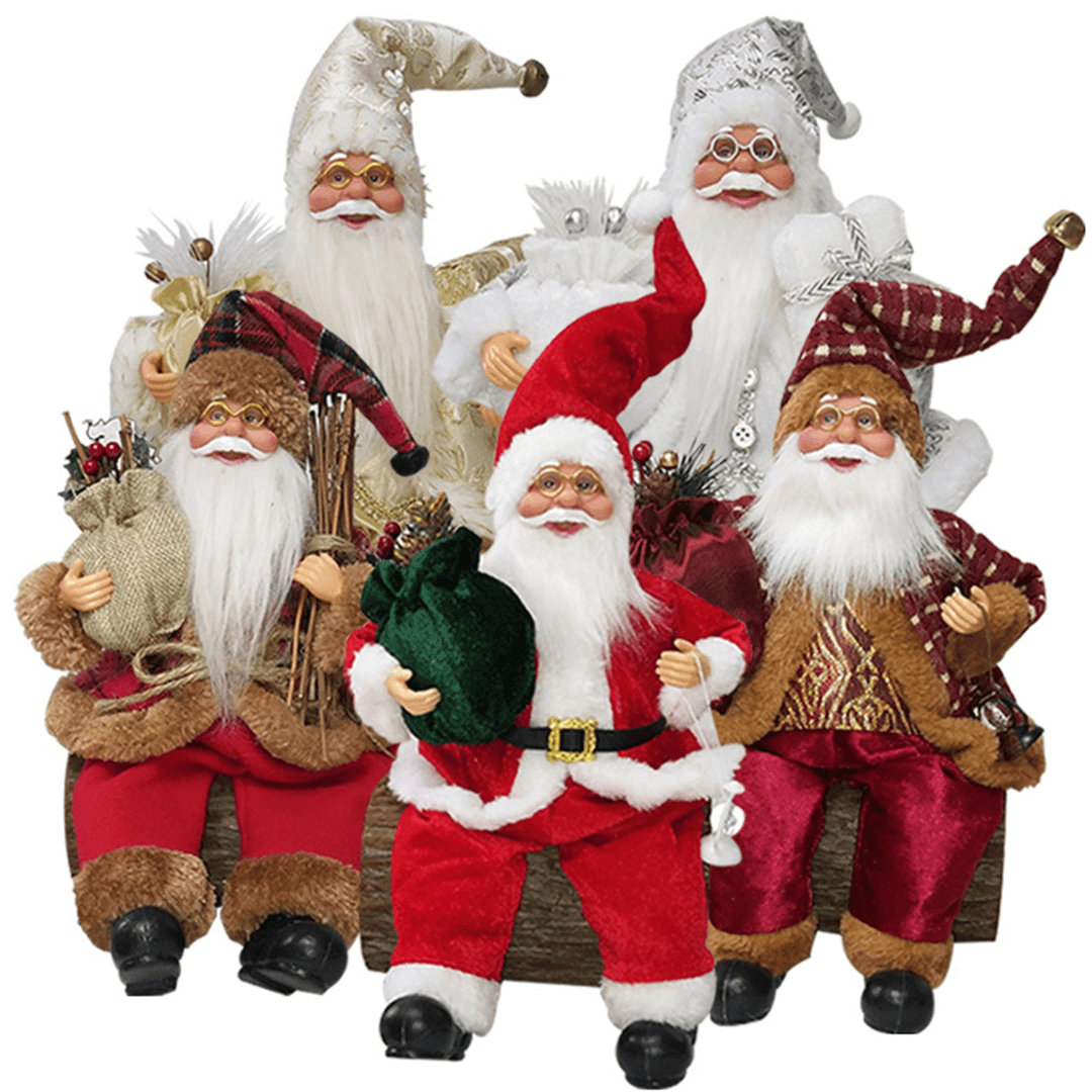 Christmas Santa Claus Doll Christmas Tree Ornament Kid Toy Home Office Christmas Atmosphere Decorations