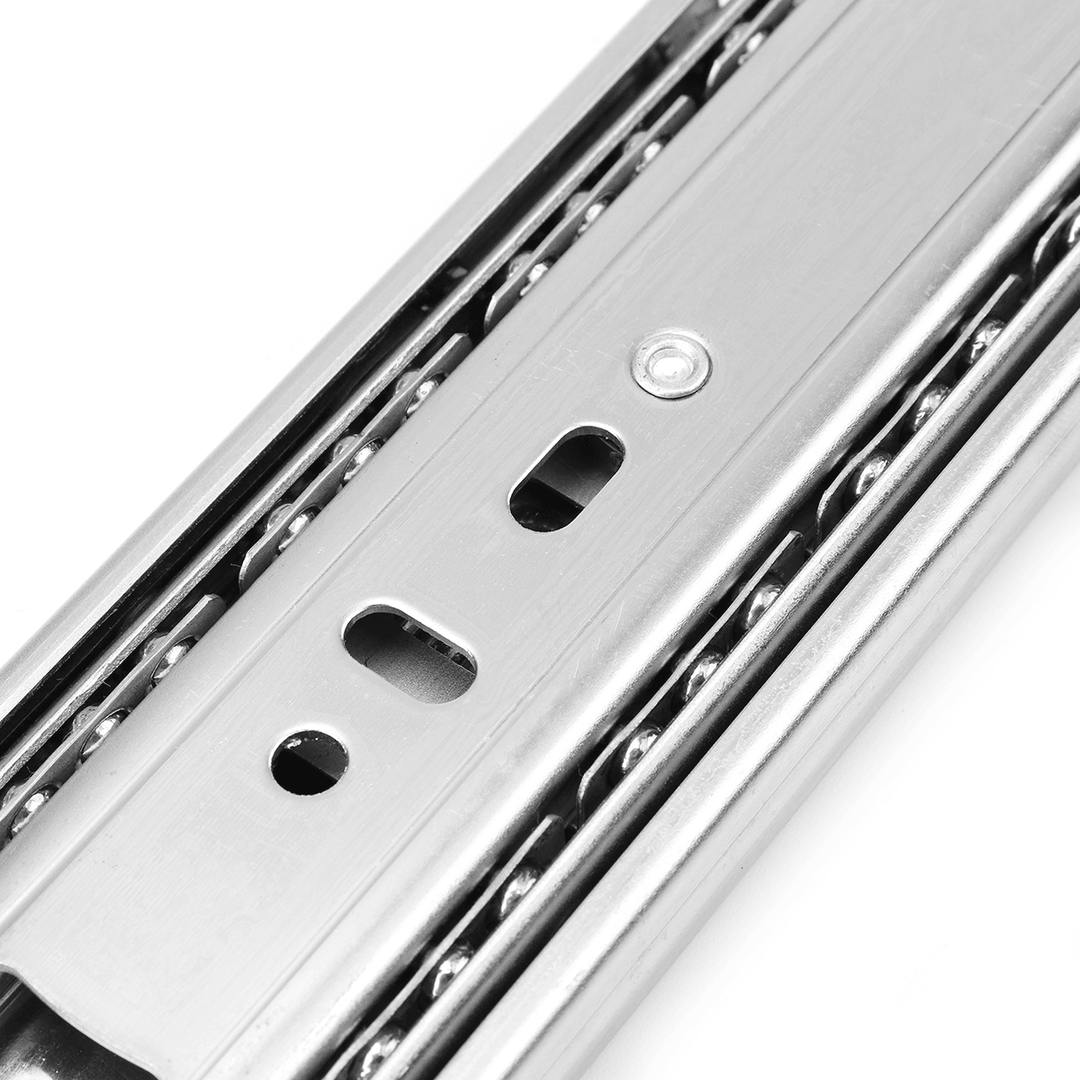 2Pcs 10-20Inch 45Mm Full Extension Close Ball Bearing Drawer Runners Slides Cabinet Guide Rail Slide