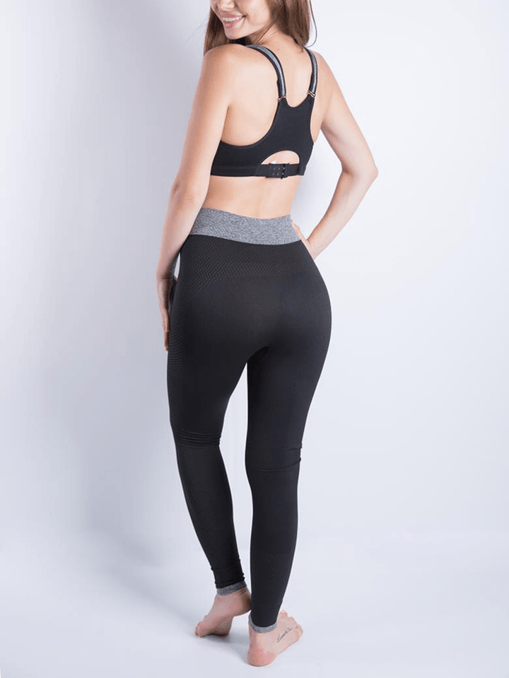 Casual Women High Waist Patchwork Yoga Running Leggings