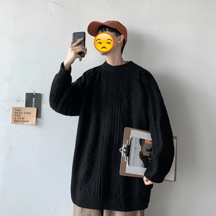 Sweater Boy Loose All Match Lazy Wind Sweater