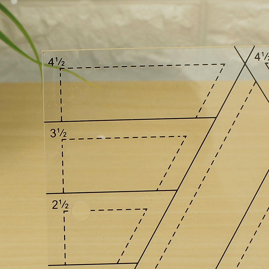 Acrylic Multifunction Sewing Tools Quilting Rulers Trapezoid Tool for Clothes Cutting