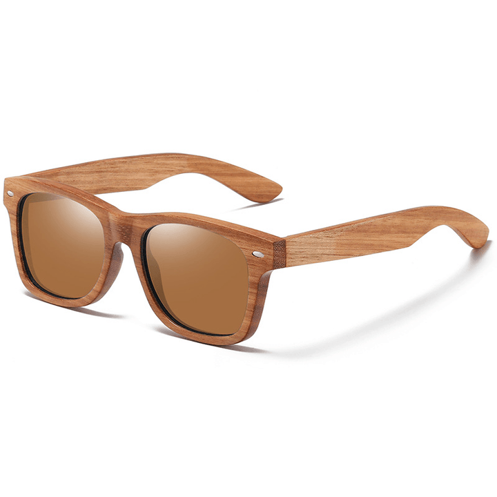 Casual Comfortable Sunglasses Wooden Sun Eyes