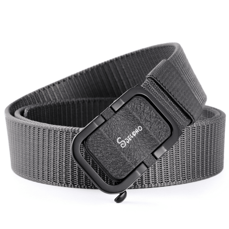 Toothless Automatic Buckle Belt Nylon Canvas Belt Outdoor Casual Pants Belt