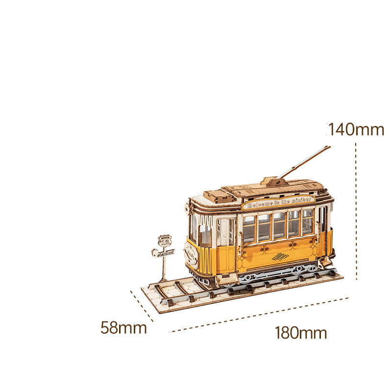 Retro Classic Car Literary Tram